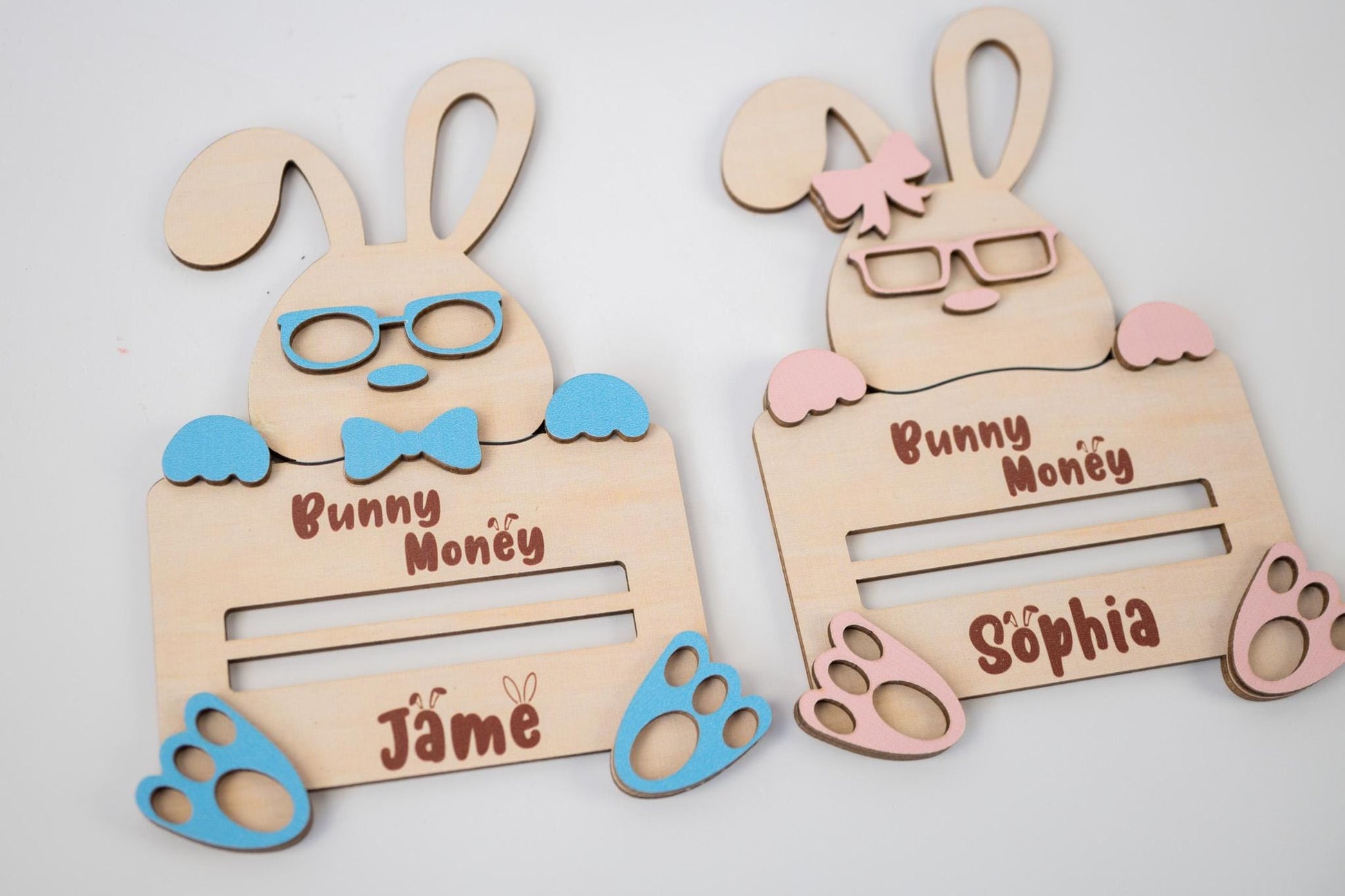 Custom Personalized Easter Bunny Money Holder – Unique Easter Gift Idea, Kids Easter Surprise, Holiday Keepsake, Fun Spring Gift - product image 3