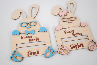Custom Personalized Easter Bunny Money Holder – Unique Easter Gift Idea, Kids Easter Surprise, Holiday Keepsake, Fun Spring Gift - product image 3