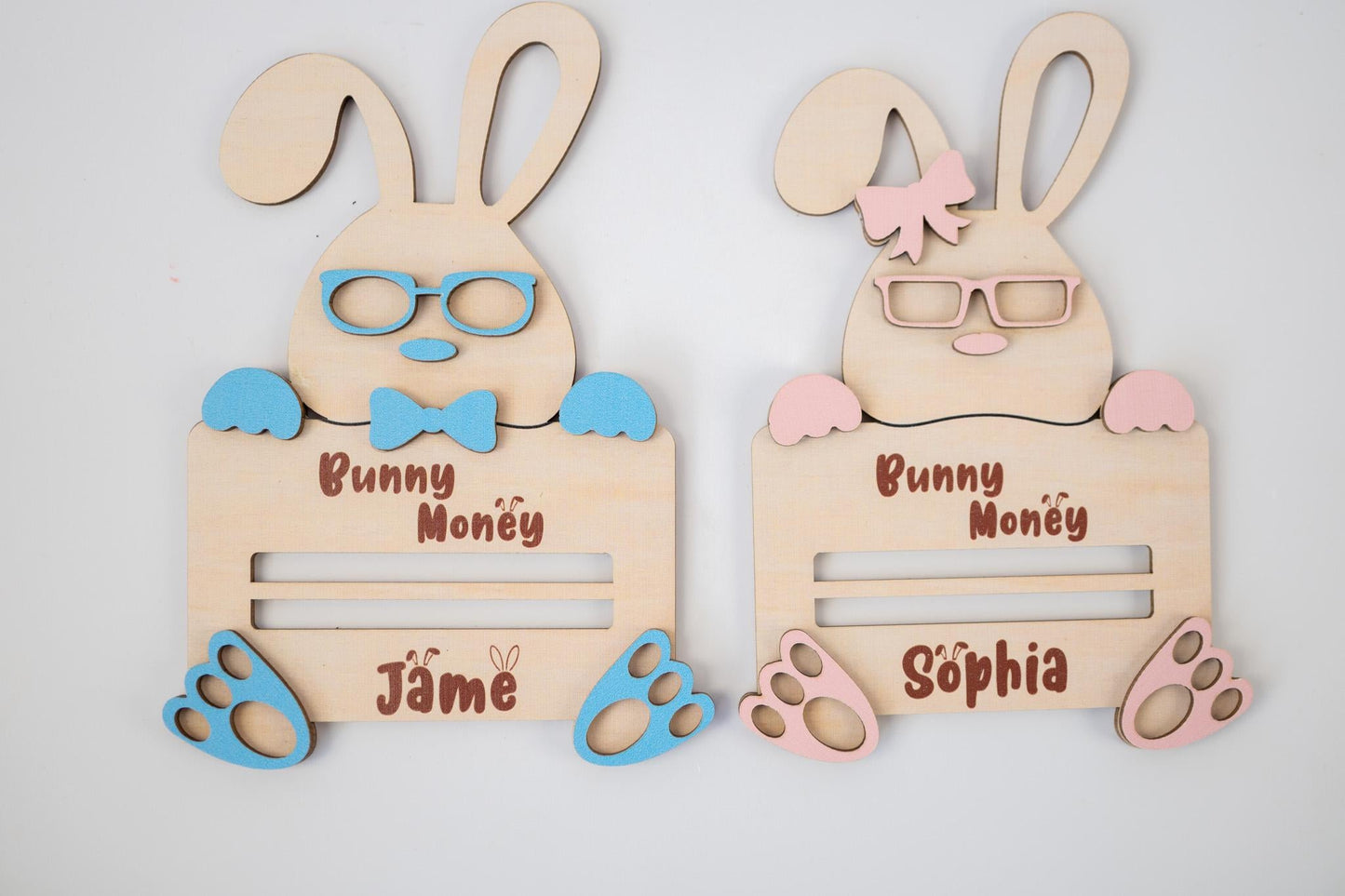 Custom Personalized Easter Bunny Money Holder – Unique Easter Gift Idea, Kids Easter Surprise, Holiday Keepsake, Fun Spring Gift - product image 4