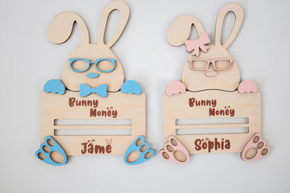 Custom Personalized Easter Bunny Money Holder – Unique Easter Gift Idea, Kids Easter Surprise, Holiday Keepsake, Fun Spring Gift - product image 4