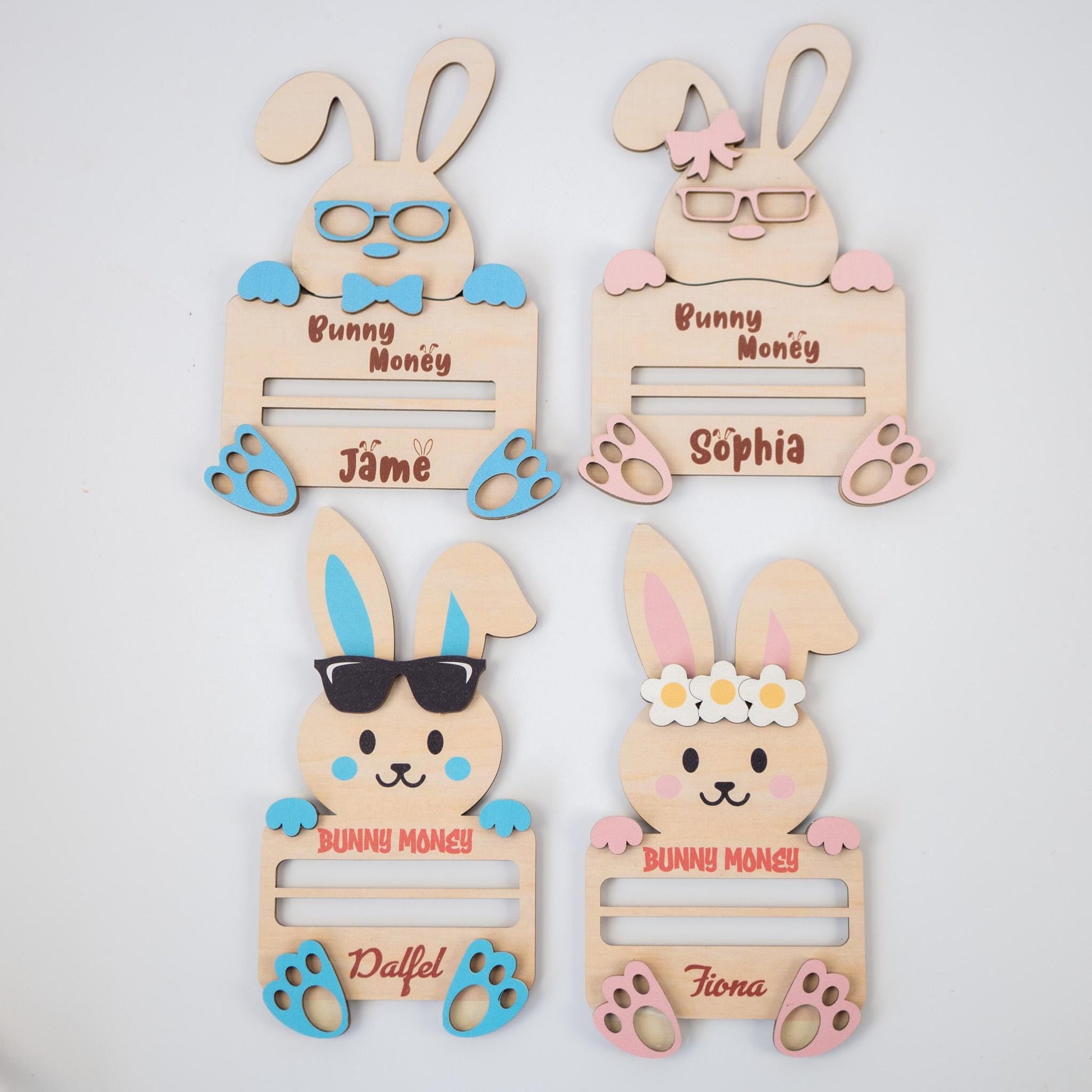 Custom Personalized Easter Bunny Money Holder – Unique Easter Gift Idea, Kids Easter Surprise, Holiday Keepsake, Fun Spring Gift - main product image