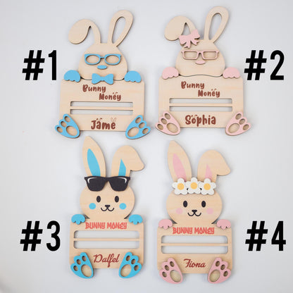 Custom Personalized Easter Bunny Money Holder – Unique Easter Gift Idea, Kids Easter Surprise, Holiday Keepsake, Fun Spring Gift - product image 2