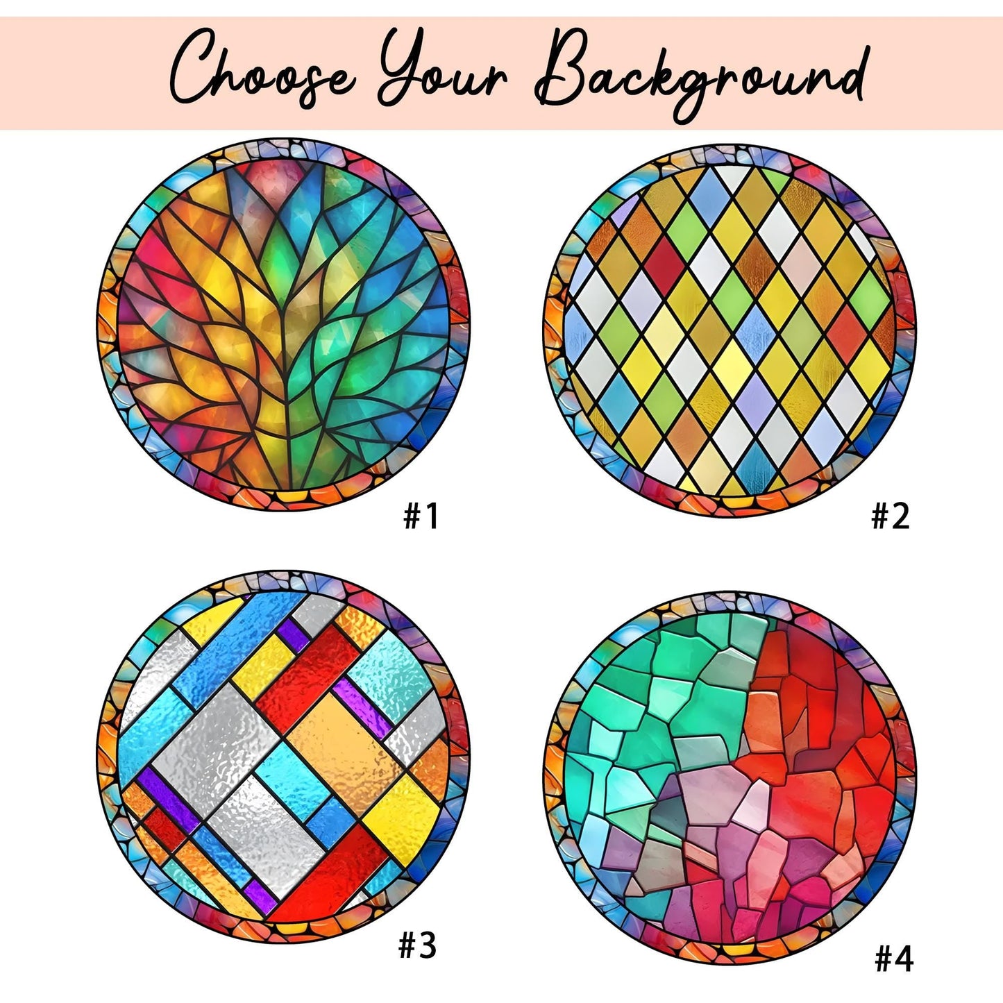 Custom Dog Portrait From Photo Suncatcher, Colorful Stained Glass Pet Art, Personalized Dog Lover Gift, Window Decal - product image 2