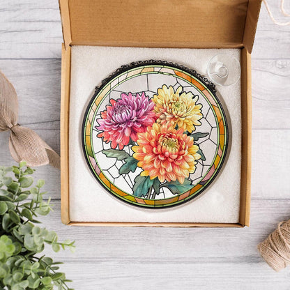 Family Birth Flower Bouquet Birth Month Flowers Personalized Stained Glass Window Hangings Personalized Birth Flower Gift Mothers Day Gift - product image 3