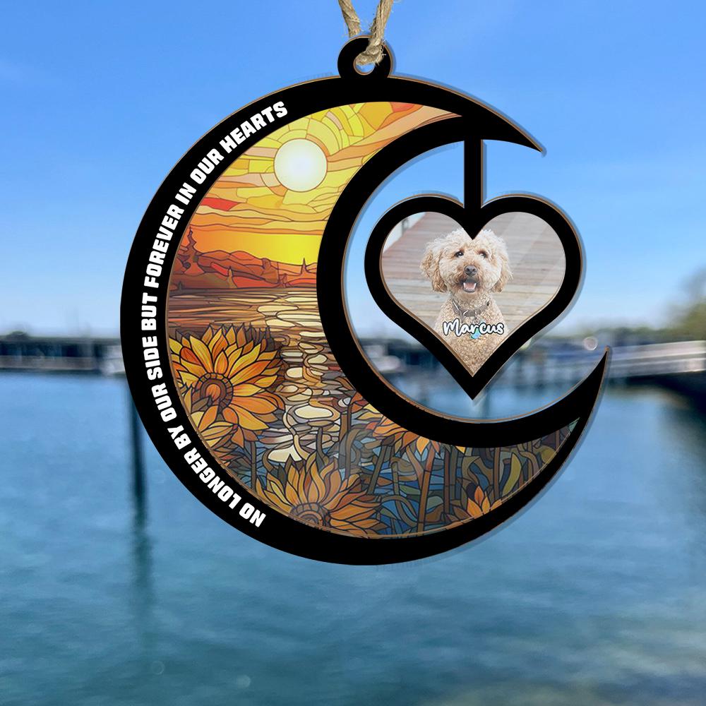 Personalized Dog Memorial Suncatcher • Custom Photo Pet Ornament • Pet Loss Gift for Dog Lovers • Handmade Window Hanging Home Decor - product image 6