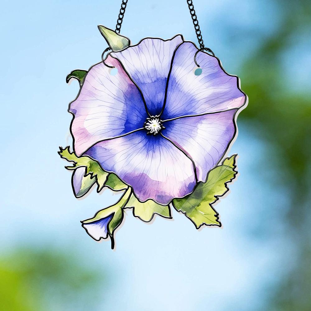 Family Birth Flower Bouquet Birth Month Flowers Personalized Stained Glass Window Hangings Personalized Birth Flower Gift Mothers Day Gift - product image 7