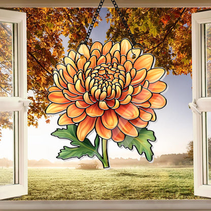 Family Birth Flower Bouquet Birth Month Flowers Personalized Stained Glass Window Hangings Personalized Birth Flower Gift Mothers Day Gift - product image 6