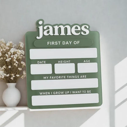 Personalized Acrylic School Board, Custom First & Last Day of School Sign, Milestone Photo Prop, Back to School Decoration, Student Gift - product image 5