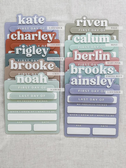 Personalized Acrylic School Board, Custom First & Last Day of School Sign, Milestone Photo Prop, Back to School Decoration, Student Gift - product image 6