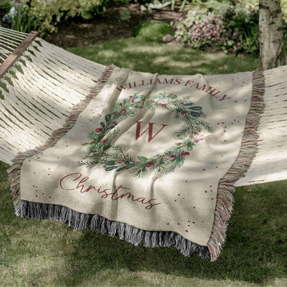 Personalized Holiday Gift Christmas Blanket Family Name Throw Blanket Holiday Decor Throw Blanket Christmas Gift For Parents Families - product image 3