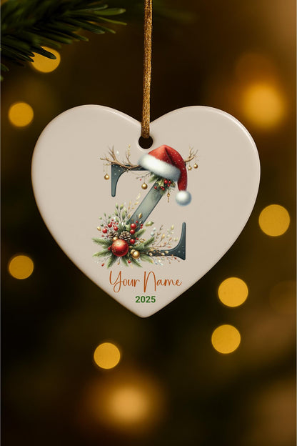Personalized Monogram Keepsake Ornament 2026 – Custom Initial Name Decor, Family Memory Gift, Holiday & Yearly Ornament - product image 5