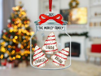 Christmas Ornaments, Personalized Family Name Christmas Ornaments, Family Christmas Jar Ornament, Christmas Tree Ornament, Holiday Keepsake - product image 7