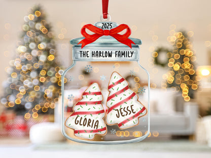 Christmas Ornaments, Personalized Family Name Christmas Ornaments, Family Christmas Jar Ornament, Christmas Tree Ornament, Holiday Keepsake - product image 9