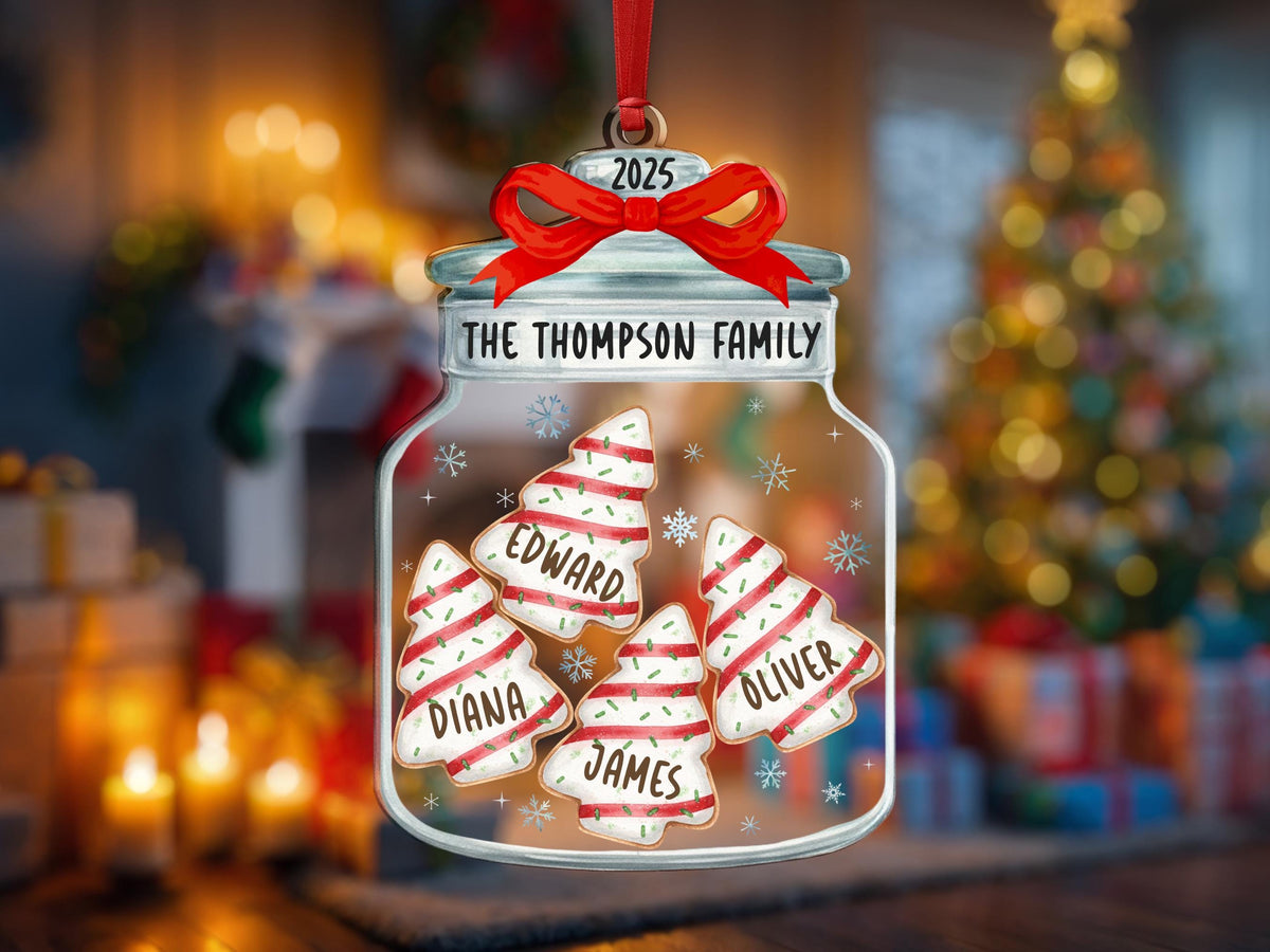 Christmas Ornaments, Personalized Family Name Christmas Ornaments, Family Christmas Jar Ornament, Christmas Tree Ornament, Holiday Keepsake - product image 10