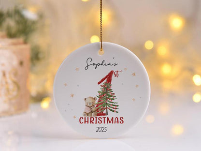 Baby’s First Christmas Ornament 2026 | Custom Baby Keepsake | Personalized Newborn Gift | Baby 1st Xmas Bauble | Kids Christmas Decoration - product image 4