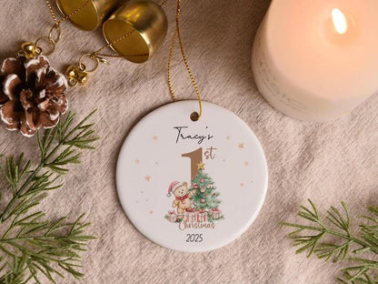 Baby’s First Christmas Ornament 2026 | Custom Baby Keepsake | Personalized Newborn Gift | Baby 1st Xmas Bauble | Kids Christmas Decoration - product image 5