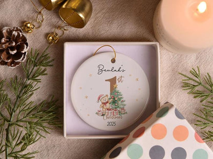 Baby’s First Christmas Ornament 2026 | Custom Baby Keepsake | Personalized Newborn Gift | Baby 1st Xmas Bauble | Kids Christmas Decoration - product image 7