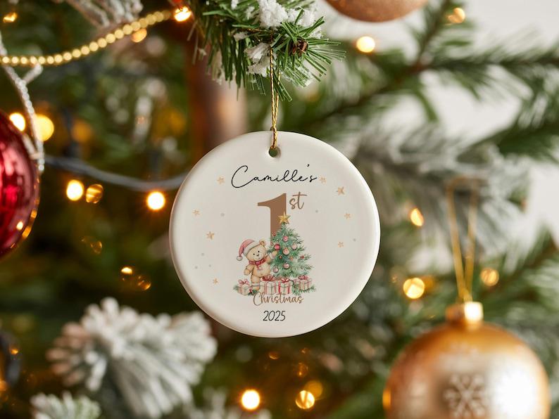 Baby’s First Christmas Ornament 2026 | Custom Baby Keepsake | Personalized Newborn Gift | Baby 1st Xmas Bauble | Kids Christmas Decoration - product image 10