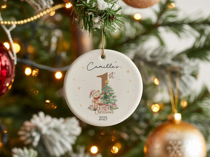 Baby’s First Christmas Ornament 2026 | Custom Baby Keepsake | Personalized Newborn Gift | Baby 1st Xmas Bauble | Kids Christmas Decoration - product image 10