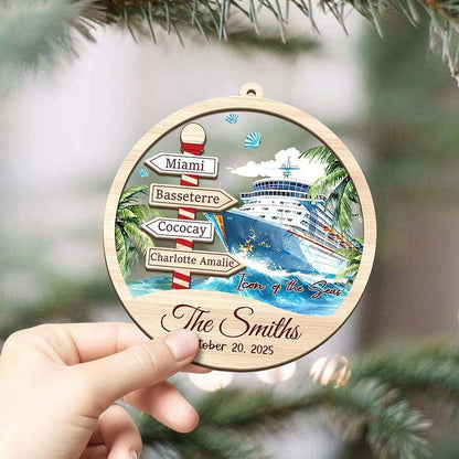 Personalized Cruise Ornament 2026, Custom Location Cruise Ship Gift, Vacation Keepsake for Cruise Lover, Family Christmas Ornament - product image 6