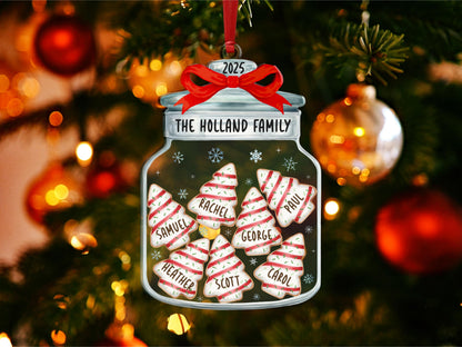 Christmas Ornaments, Personalized Family Name Christmas Ornaments, Family Christmas Jar Ornament, Christmas Tree Ornament, Holiday Keepsake - product image 8