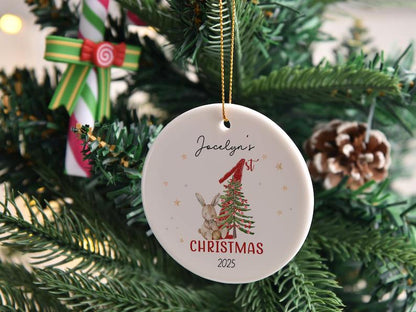 Baby’s First Christmas Ornament 2026 | Custom Baby Keepsake | Personalized Newborn Gift | Baby 1st Xmas Bauble | Kids Christmas Decoration - product image 3