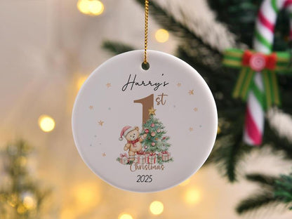 Baby’s First Christmas Ornament 2026 | Custom Baby Keepsake | Personalized Newborn Gift | Baby 1st Xmas Bauble | Kids Christmas Decoration - product image 9