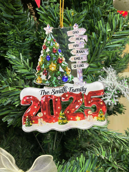 Family Name Christmas Tree Ornaments, Personalized Family Name Ornament, Christmas Tree Ornament Family Names 2026, Holiday Keepsake - product image 3