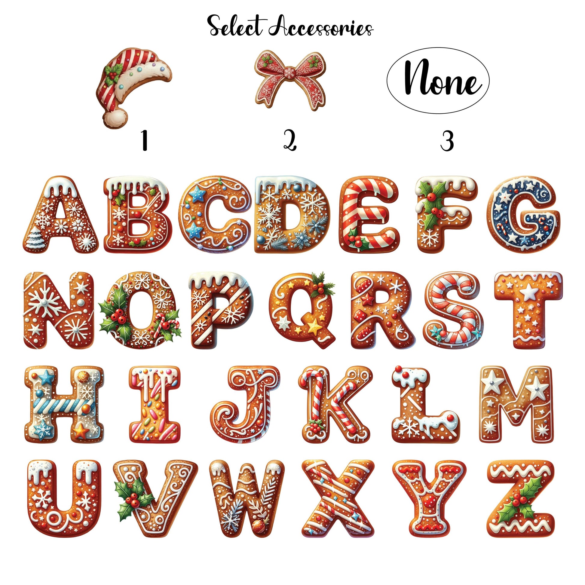 Custom Gingerbread Alphabet Ornaments, Personalised Christmas Decorations, Personalised Christmas Baubles, Christmas Name Tags, Kids Gifts - product image 5