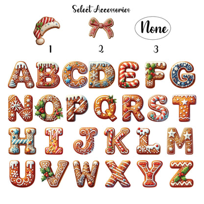 Custom Gingerbread Alphabet Ornaments, Personalised Christmas Decorations, Personalised Christmas Baubles, Christmas Name Tags, Kids Gifts - product image 5