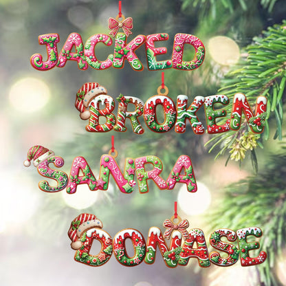 Personalized Gingerbread Alphabet Ornament, Custom Name Christmas Ornament, Cute Cookie Letter Decor, Holiday Tree Gift, Xmas Name Hanging - product image 10