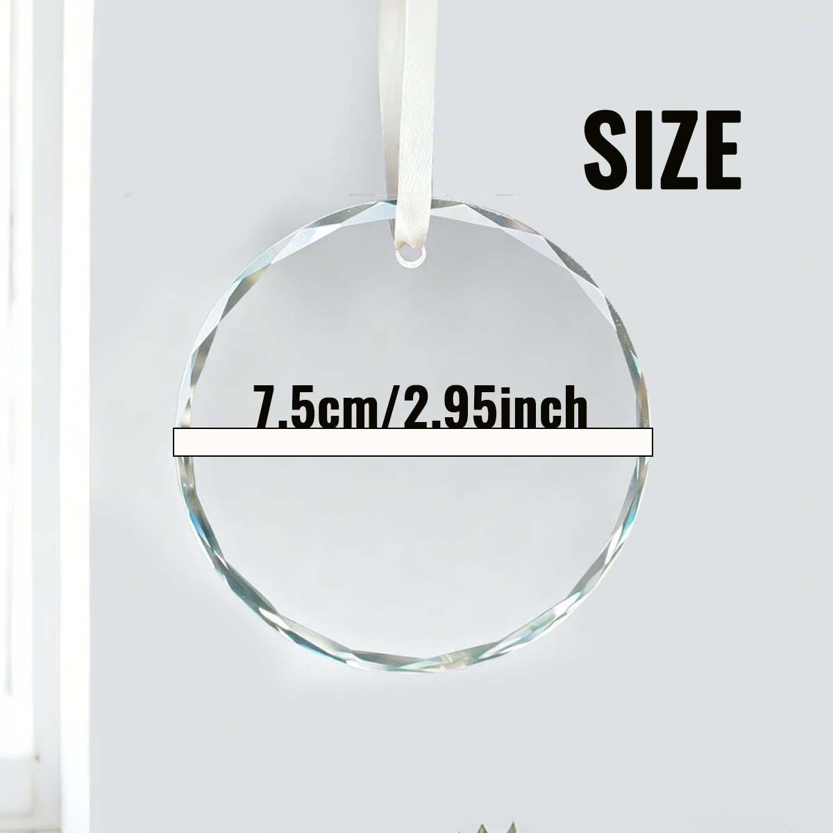 Personalized Crystal Christmas Tree Ornament, Custom Name Keepsake, Couple Holiday Decor Gift - product image 7