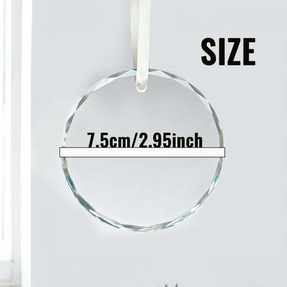 Personalized Crystal Christmas Tree Ornament, Custom Name Keepsake, Couple Holiday Decor Gift - product image 7