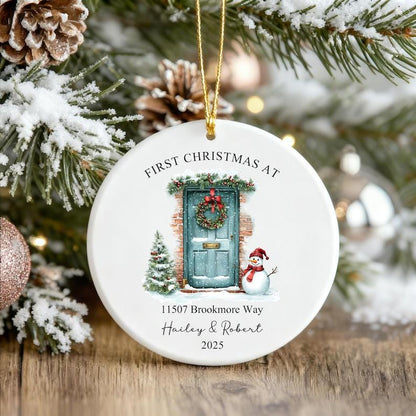 Custom New Home Ornament 2026, Our First Christmas in New Home Ornament, First Home Christmas Ornament, New House Ornament, Newlywed Gift - product image 2