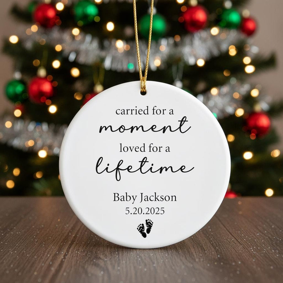 Personalized Baby Memorial Ornament, Custom Baby Loss Ornament, Miscarriage Ornament, Infant Loss Keepsake, Baby Memorial, Sympathy Gift - main product image