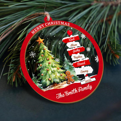 Family Name Christmas Tree Ornaments, Personalized Family Name Ornament, Christmas Tree Ornament Family Names 2026, Holiday Keepsake - product image 8