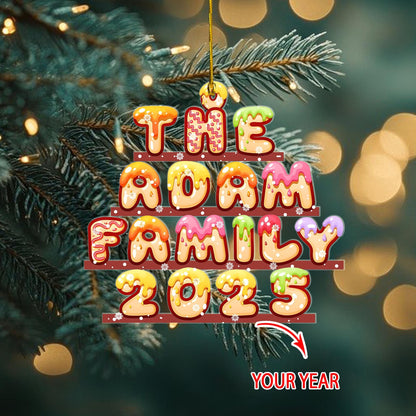 Custom Family Name Gingerbread Alphabet Ornament, 2026 Family Christmas Tree Ornament, Personalized Holiday Ornament - product image 9