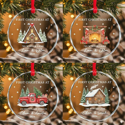 Personalized First Christmas New Home Ornament, Custom House Ornament with Address, New Home Christmas Gift, First Home Keepsake 2026 - product image 4