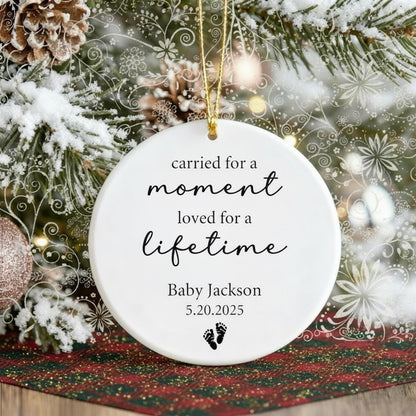 Personalized Baby Memorial Ornament, Custom Baby Loss Ornament, Miscarriage Ornament, Infant Loss Keepsake, Baby Memorial, Sympathy Gift - product image 2