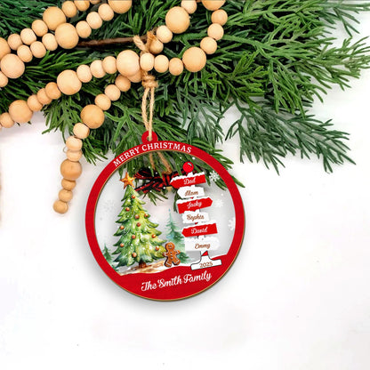 Family Name Christmas Tree Ornaments, Personalized Family Name Ornament, Christmas Tree Ornament Family Names 2026, Holiday Keepsake - product image 2