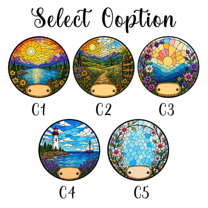 Personalized Pet Memorial Suncatcher, Custom Dog Cat Portrait Stained Glass Window Hanging, Add Name Date, Pet Loss Gift - product image 4