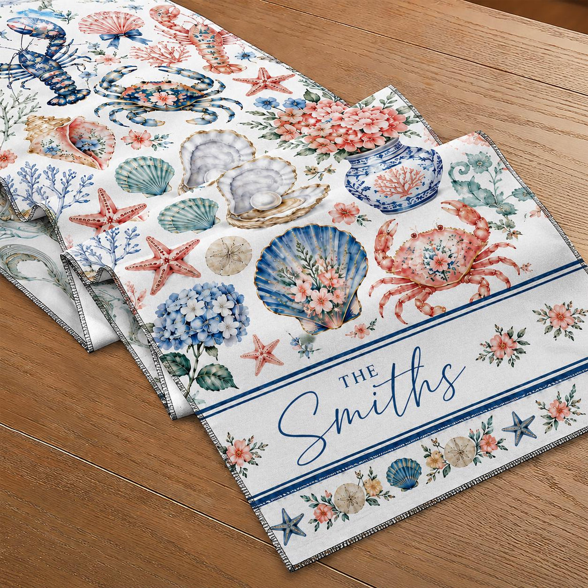 Personalized Christmas Table Runner, Custom Family Name Holiday Dining Decor, Christmas Dinner Tablecloth, Festive Home Accent, Gift 2026 - product image 4