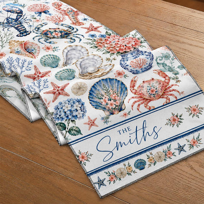 Personalized Christmas Table Runner, Custom Family Name Holiday Dining Decor, Christmas Dinner Tablecloth, Festive Home Accent, Gift 2026 - product image 4