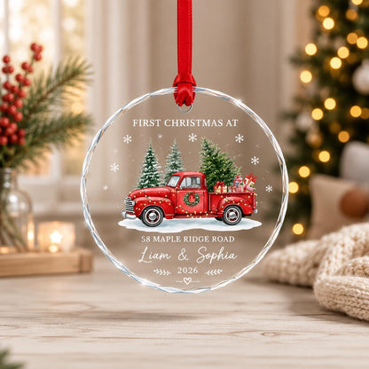 Personalized First Christmas New Home Ornament, Custom House Ornament with Address, New Home Christmas Gift, First Home Keepsake 2026 - product image 7