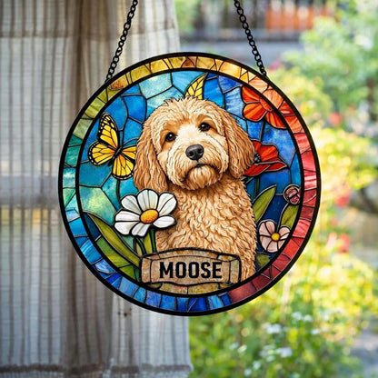 Personalized Cat Stained Glass Suncatcher, Custom Pet Portrait Memorial, Cat Loss Keepsake, Pet Loss Gift for Cat Lovers, Mothers Day Gift - product image 2
