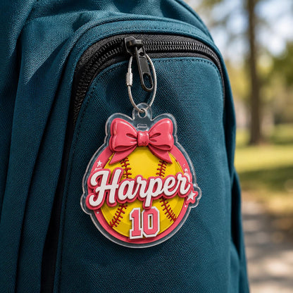 Nametag Personalized Keychain Diaper Bag Tag Lunch Box Tag Daycare Label Bag Charm Kids Keychain Name Bag Tag Luggage Tags Gift - main product image
