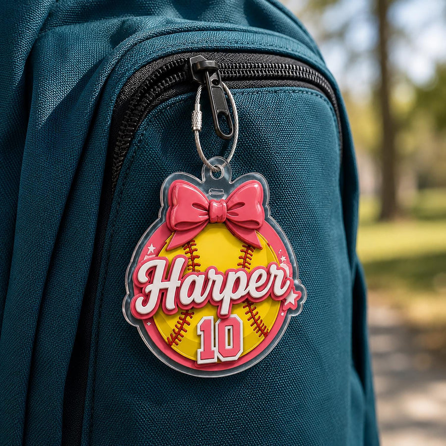 Nametag Personalized Keychain Diaper Bag Tag Lunch Box Tag Daycare Label Bag Charm Kids Keychain Name Bag Tag Luggage Tags Gift - main product image