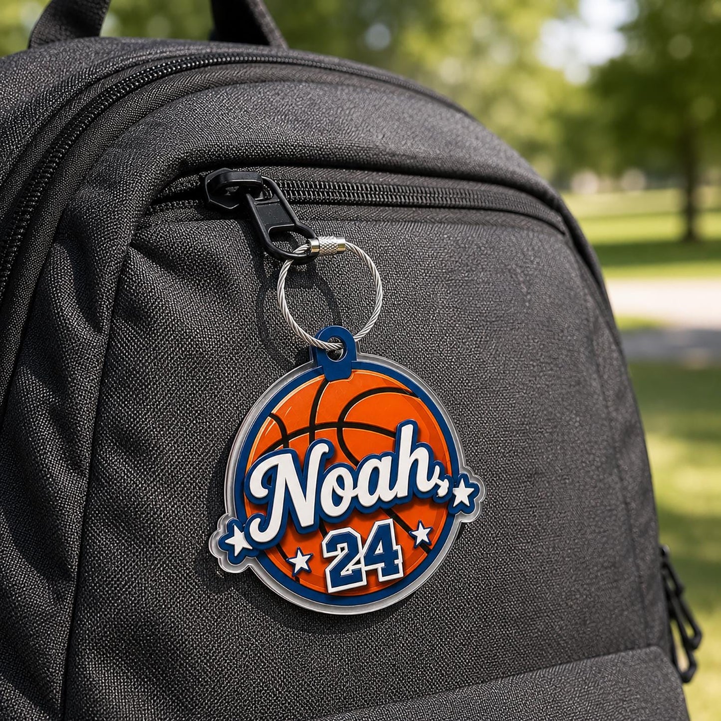 Nametag Personalized Keychain Diaper Bag Tag Lunch Box Tag Daycare Label Bag Charm Kids Keychain Name Bag Tag Luggage Tags Gift - product image 3