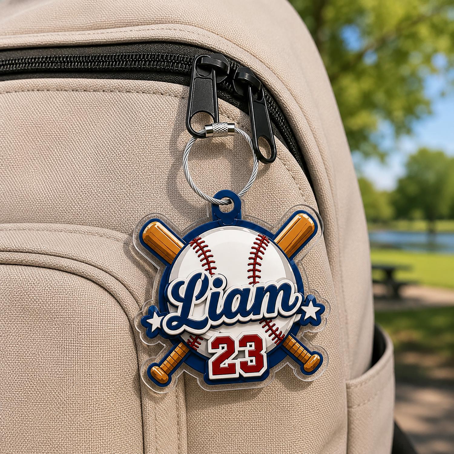 Nametag Personalized Keychain Diaper Bag Tag Lunch Box Tag Daycare Label Bag Charm Kids Keychain Name Bag Tag Luggage Tags Gift - product image 2