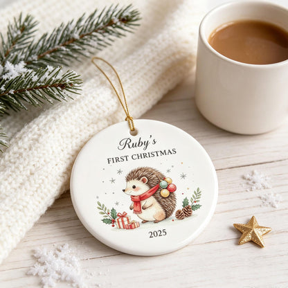 Baby's First Christmas Decoration,Keepsake Christmas Bauble Gift Ceramic Ornament,Personalised Baby's 1st Christmas Decoration,New Baby Gift - product image 13